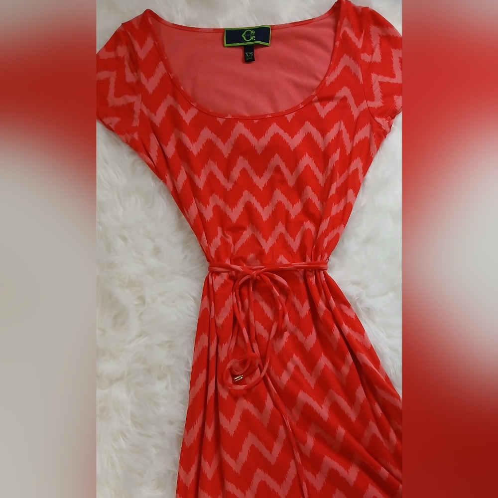C. Wonder Red and Pink Dress